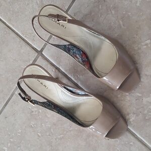 Tahari Open Toe Pumps
